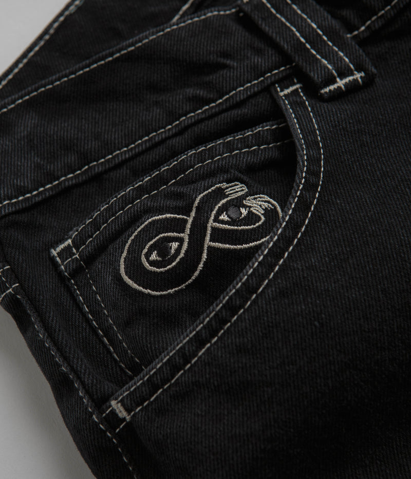 Magenta OG Stitch Jeans in Black Denim
