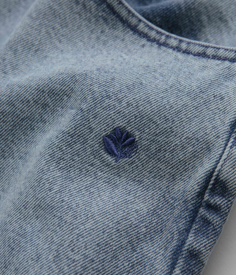 Magenta OG Stitch Jeans in Washed Denim