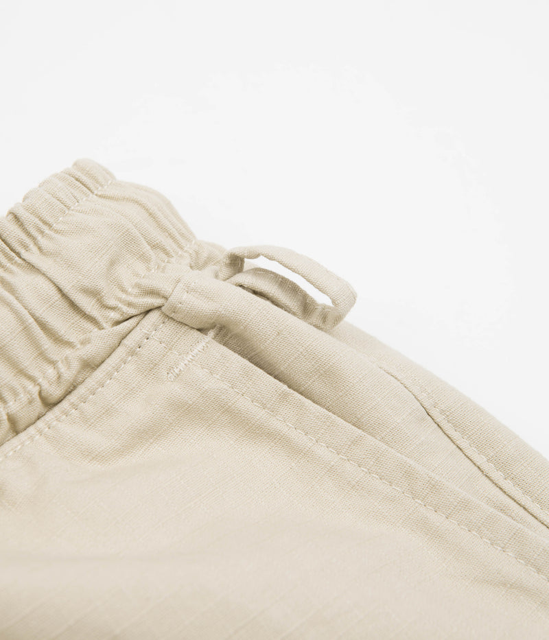 Magenta Ripstop Loose Long Shorts in Sand