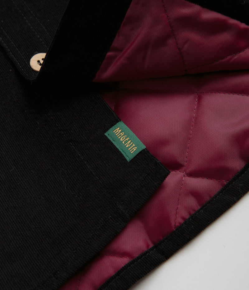 Magenta Rover Cord Overshirt in Black