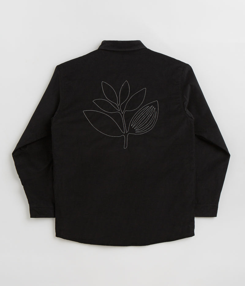 Magenta Rover Cord Overshirt in Black