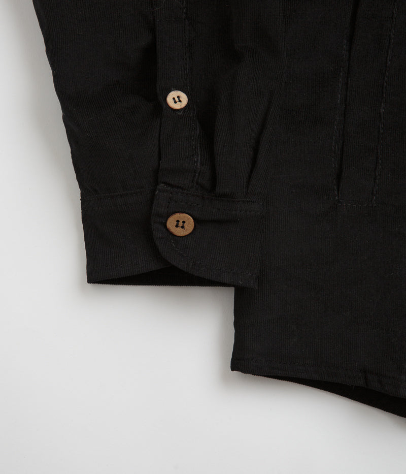 Magenta Rover Cord Overshirt in Black