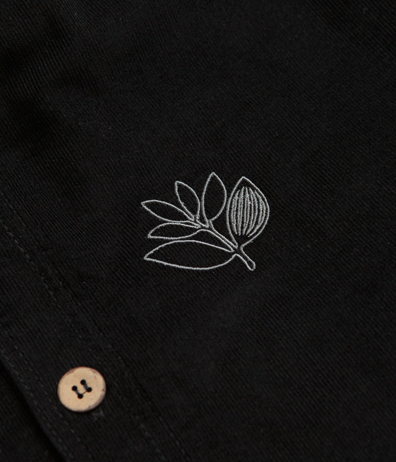 Magenta Rover Cord Overshirt in Black