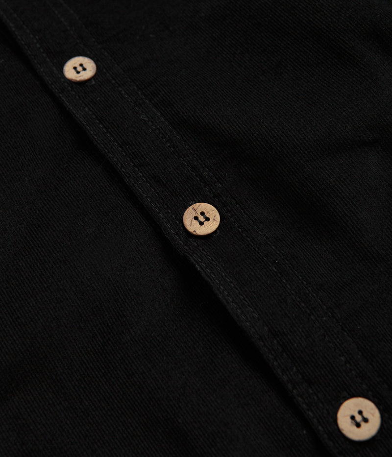 Magenta Rover Cord Overshirt in Black