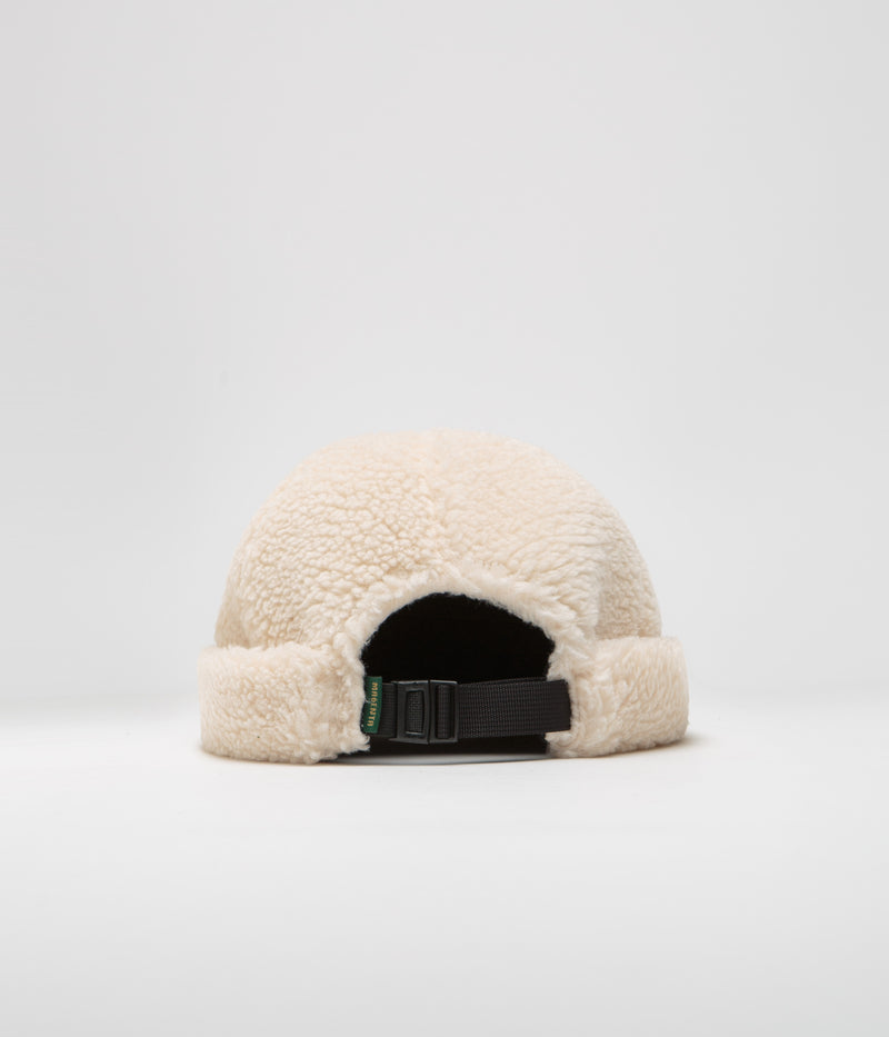 Magenta Sherpa Sailor Beanie in Natural