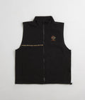 Magenta Spot Hunter Fleece Vest in Black