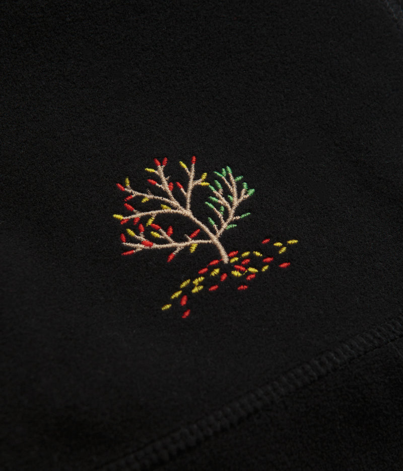 Magenta Spot Hunter Fleece Vest in Black
