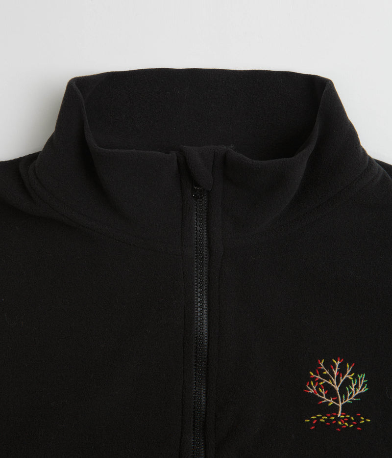 Magenta Spot Hunter Fleece Vest in Black