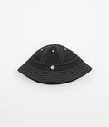Magenta Stitch Bucket Hat in Black