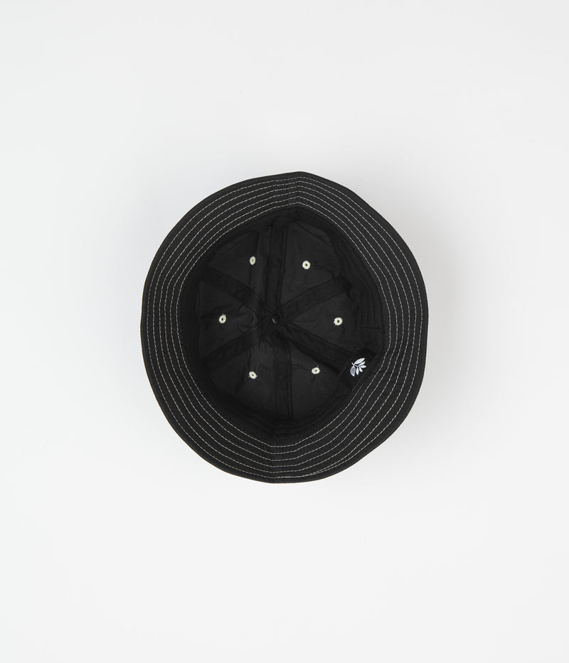 Magenta Stitch Bucket Hat in Black