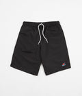 Magenta Sunset Nylon Shorts in Black
