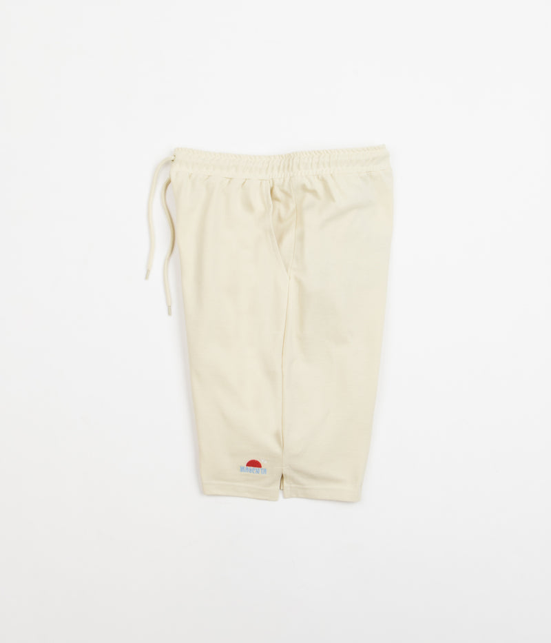 Magenta Sunset Pique Shorts in Natural