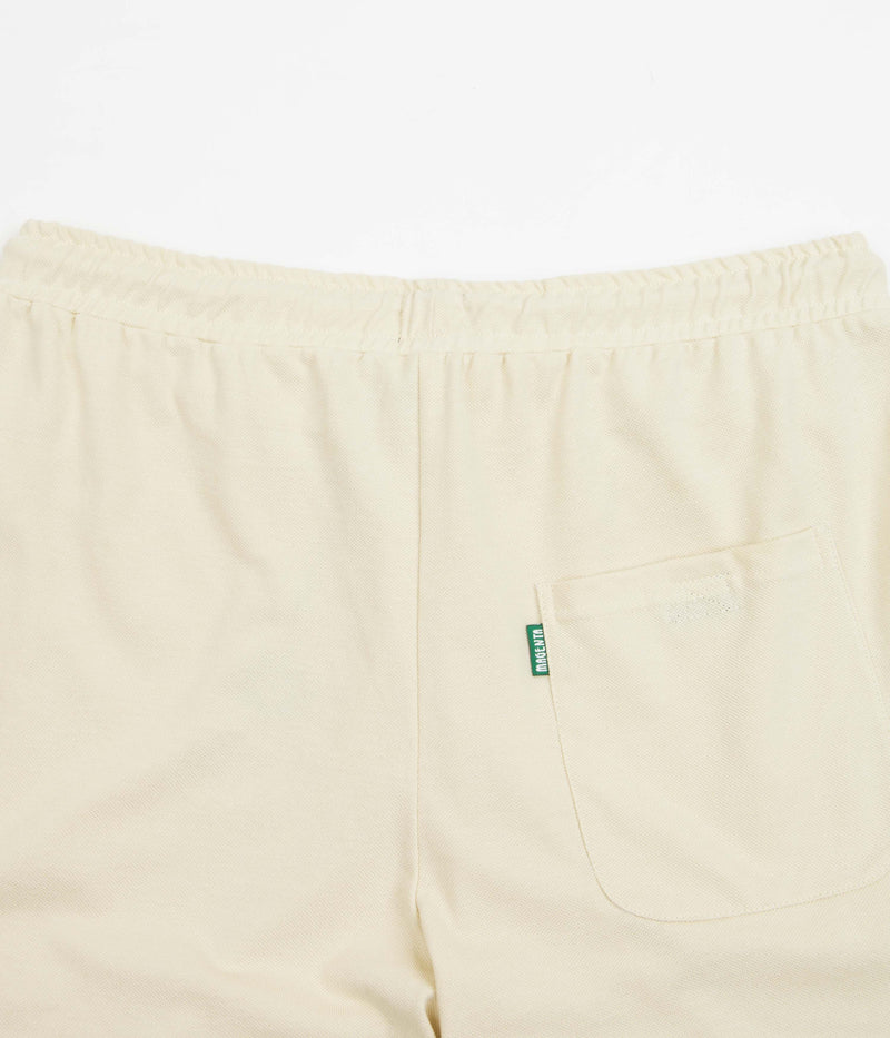 Magenta Sunset Pique Shorts in Natural