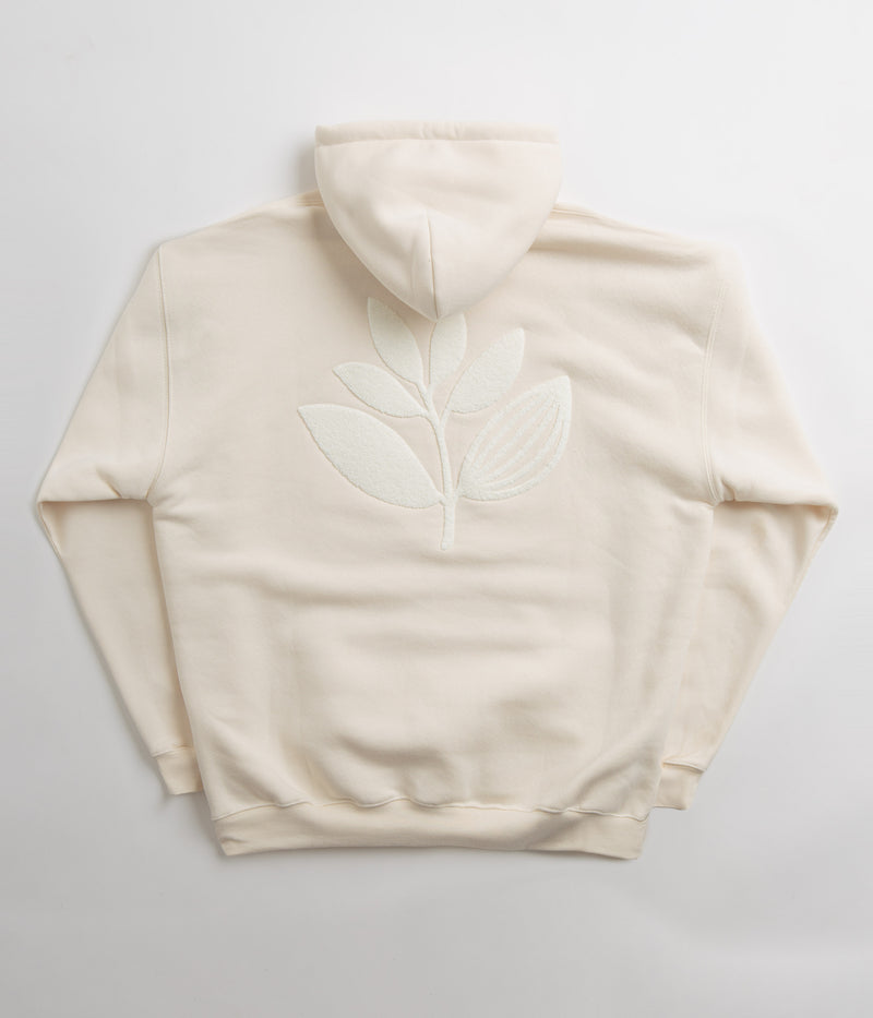 Magenta Terry Plant Hoodie in Natural
