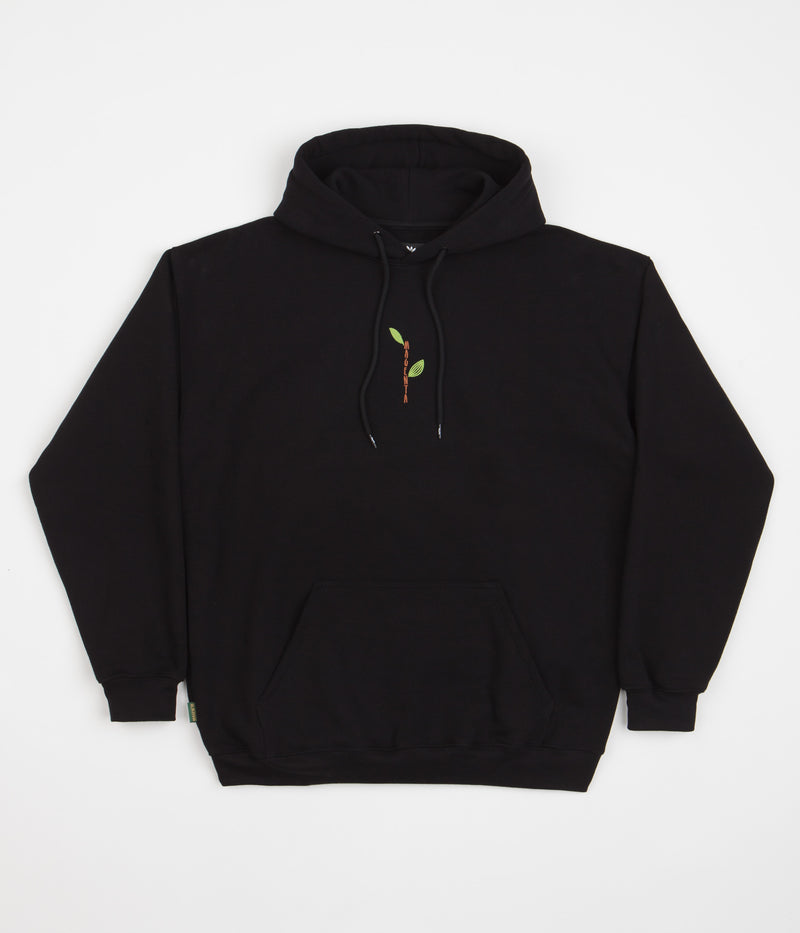 Magenta Tree Plant Hoodie in Black