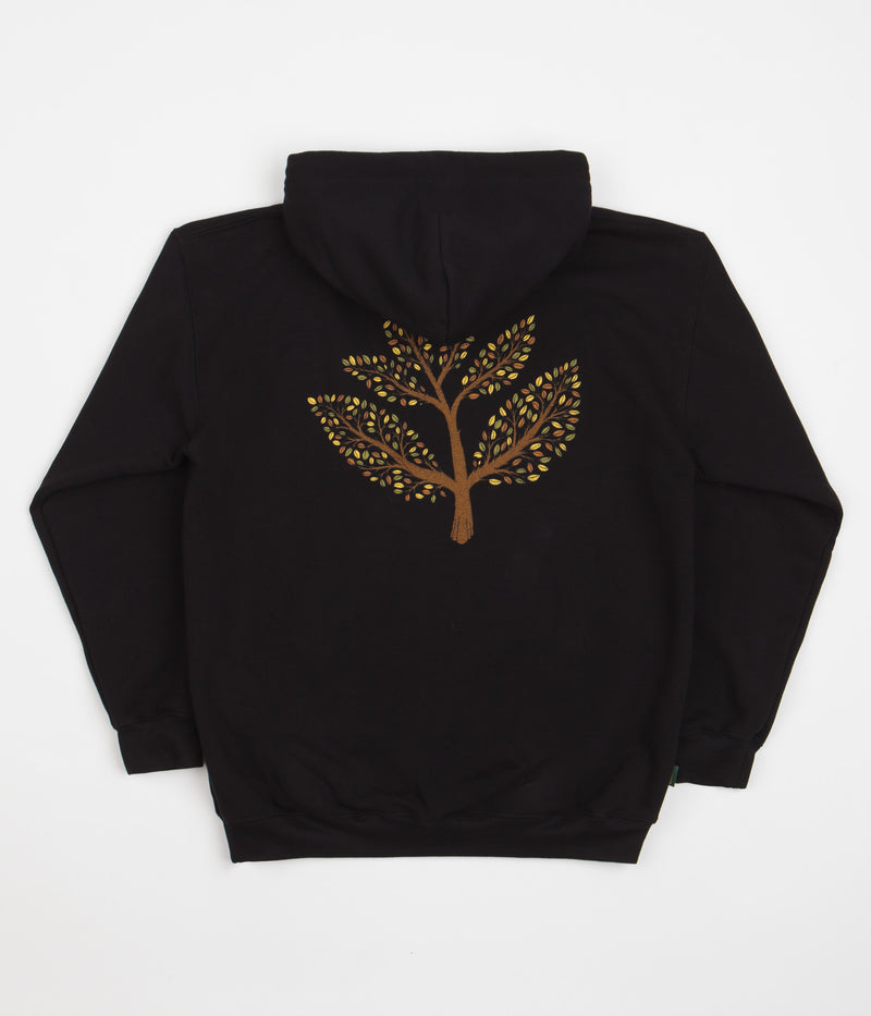 Magenta Tree Plant Hoodie in Black