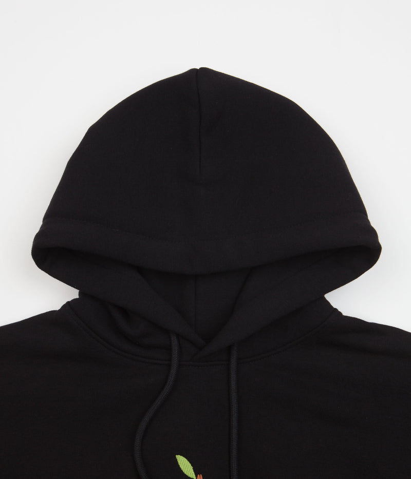 Magenta Tree Plant Hoodie in Black