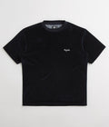 Magenta Velours T-Shirt in Navy
