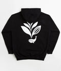 Magenta Whale Plant Hoodie in Black