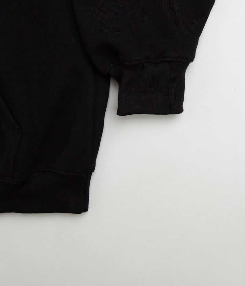 Magenta Whale Plant Hoodie in Black