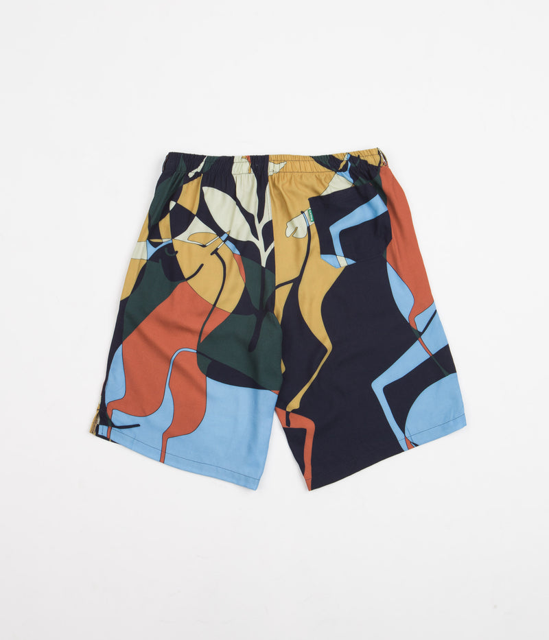 Magenta Wild Horses Shorts in Multi