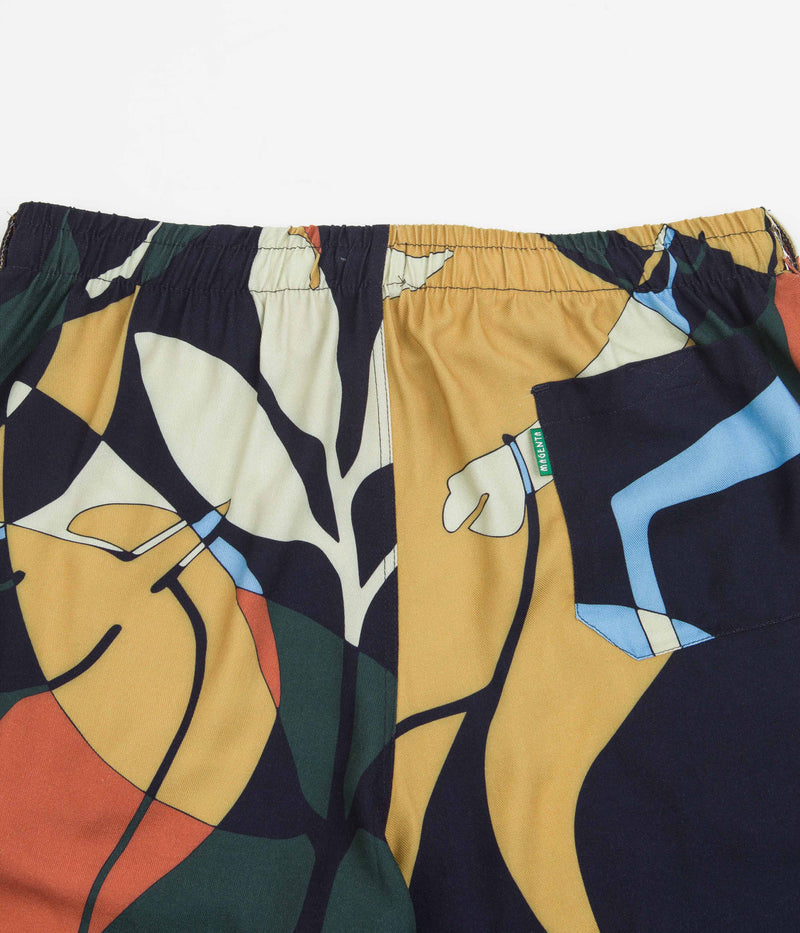Magenta Wild Horses Shorts in Multi