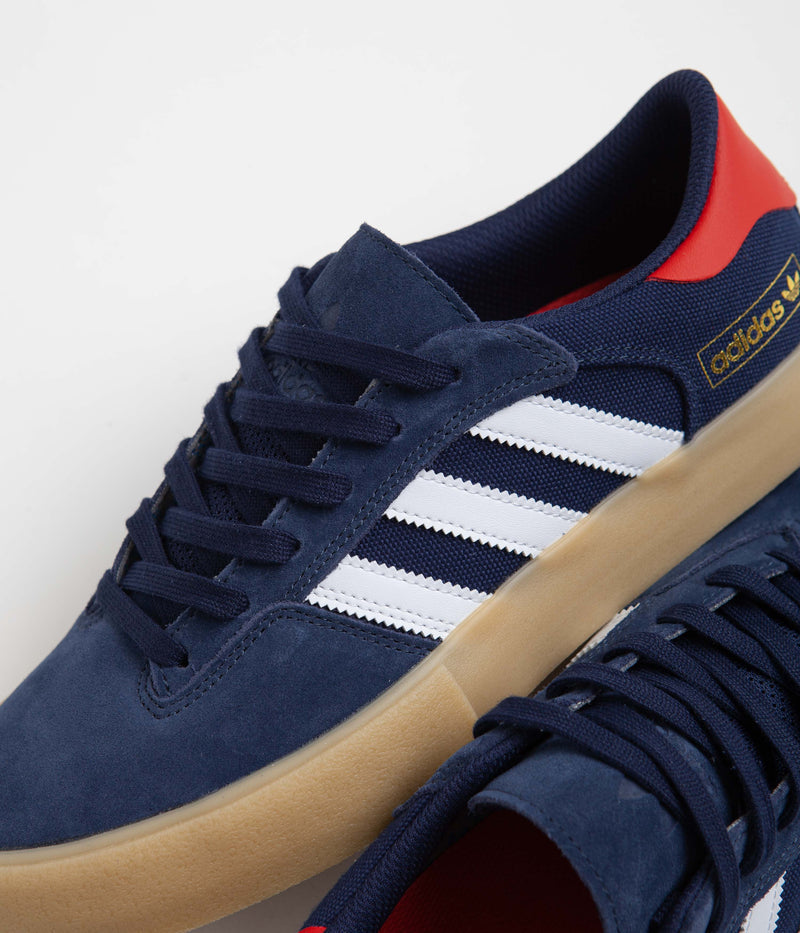 Adidas Matchbreak Super Shoes in Collegiate Navy and FTWR White / Better Scarlet