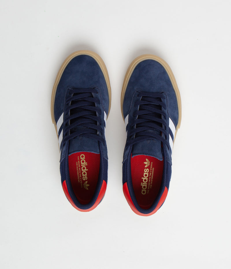 Adidas Matchbreak Super Shoes in Collegiate Navy and FTWR White / Better Scarlet