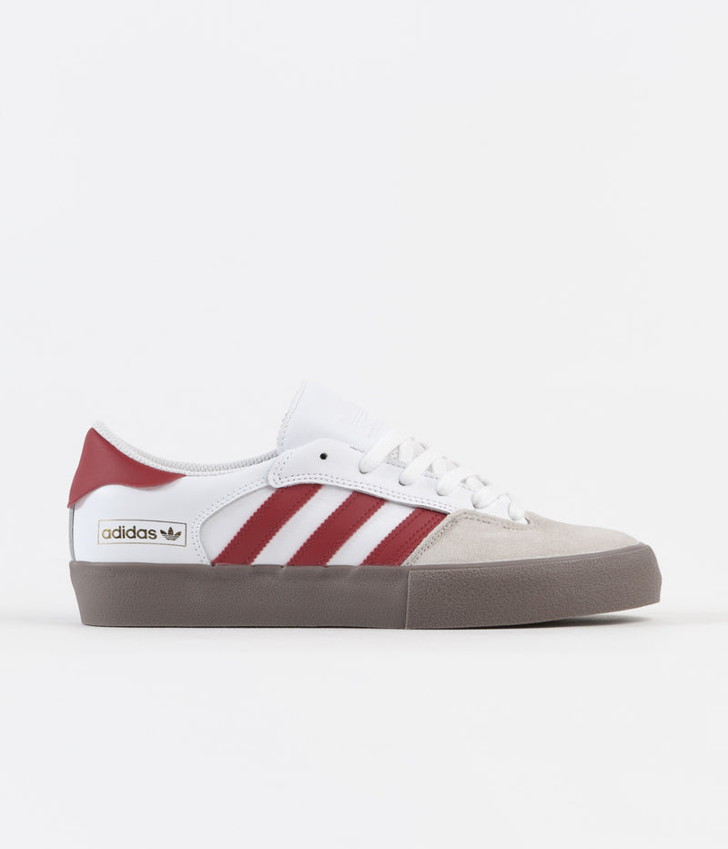 Adidas Matchbreak Super Shoes in White and Power Red / Gum