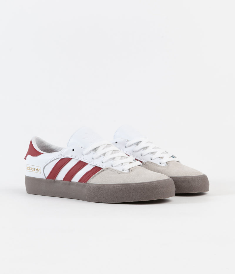 Adidas Matchbreak Super Shoes in White and Power Red / Gum