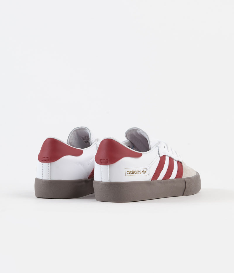 Adidas Matchbreak Super Shoes in White and Power Red / Gum