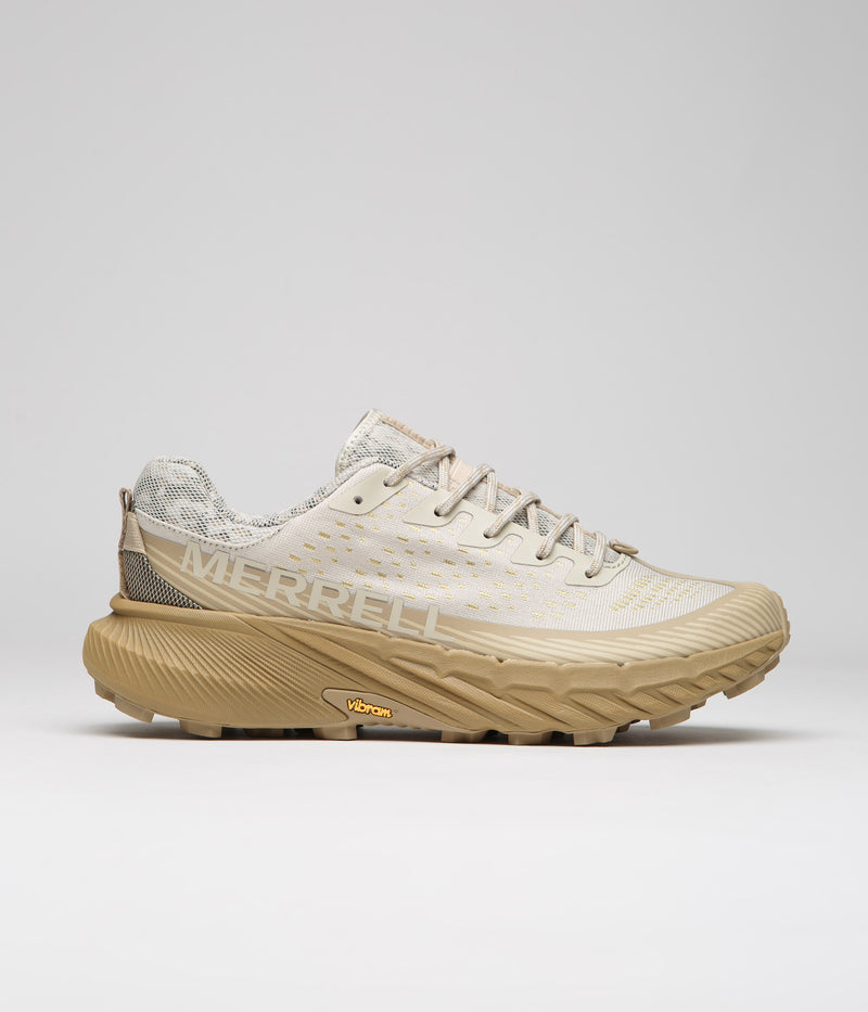 Merrell Agility Peak 5 Shoes in Oyster and Coyote