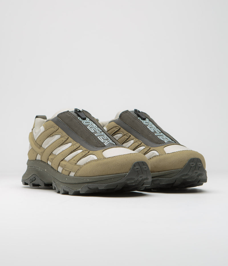 Merrell Moab Speed Zip GTX SE Shoes in Coyote and Olive