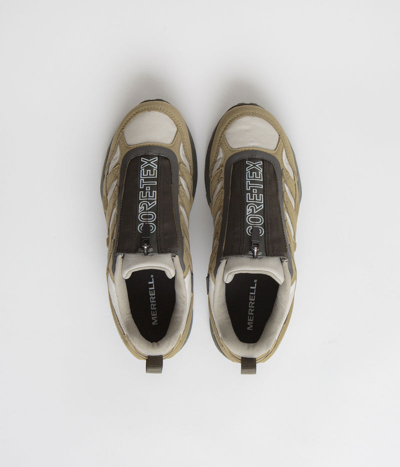 Merrell Moab Speed Zip GTX SE Shoes in Coyote and Olive