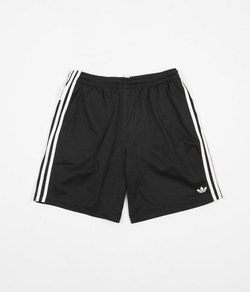 Adidas Mesh Shorts in Black and White / Pulse Lime