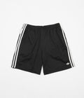 Adidas Mesh Shorts in Black and White / Pulse Lime