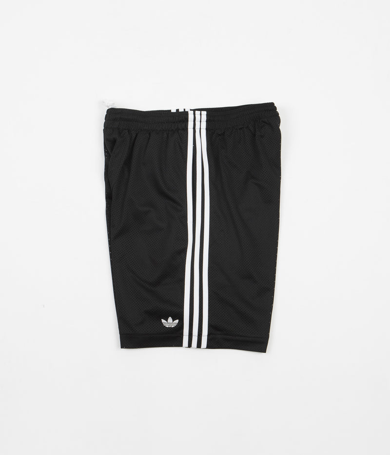 Adidas Mesh Shorts in Black and White / Pulse Lime