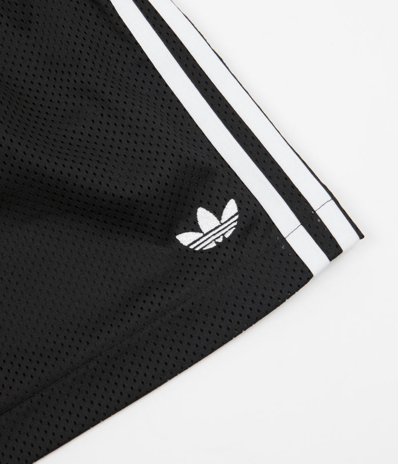 Adidas Mesh Shorts in Black and White / Pulse Lime
