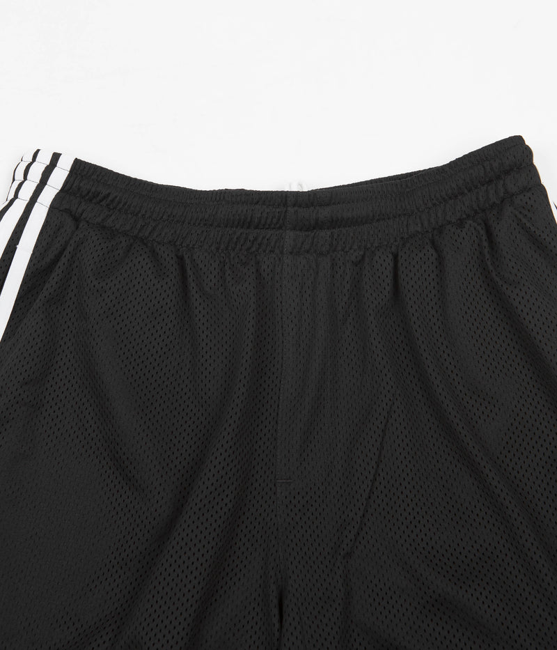 Adidas Mesh Shorts in Black and White / Pulse Lime