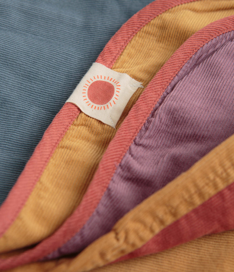 Mollusk Corduroy Beach Party Blanket in Pink Multi
