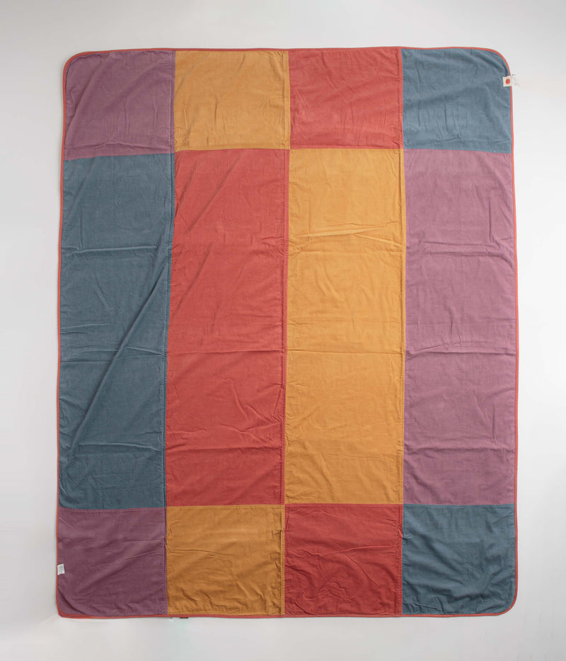 Mollusk Corduroy Beach Party Blanket in Pink Multi