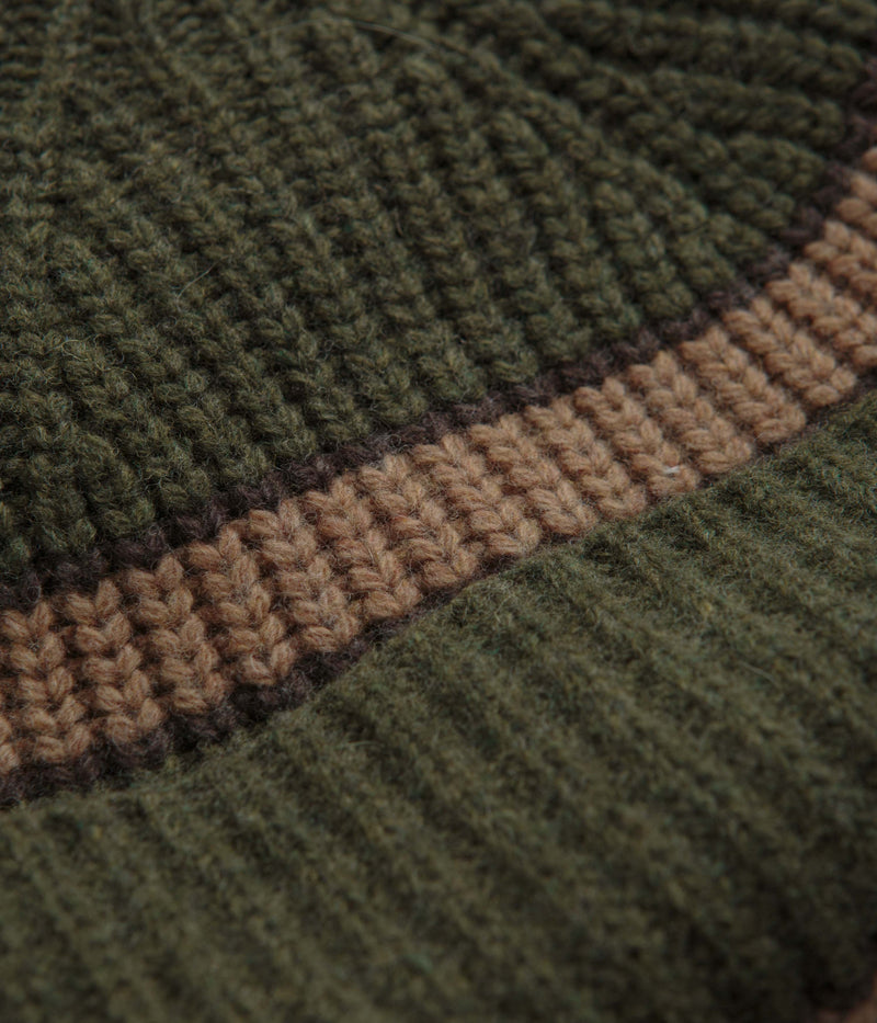 Mollusk County Cork Beanie in Moss Green
