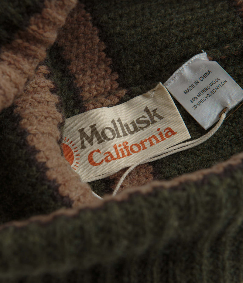 Mollusk County Cork Beanie in Moss Green