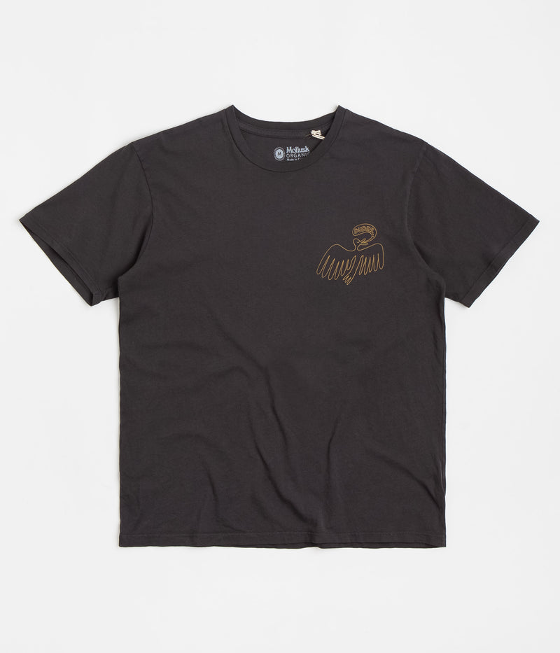 Mollusk Dude Yes T-Shirt in Black Indigo