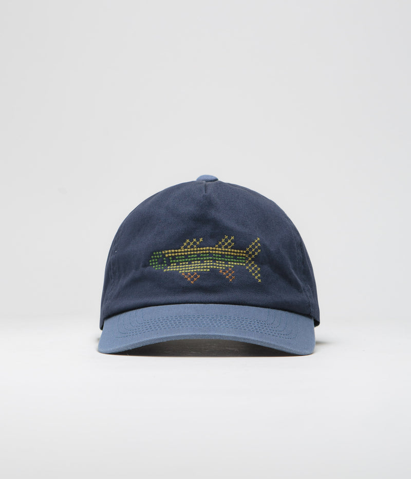 Mollusk Fish Stitch Cap in Two Tone Blue