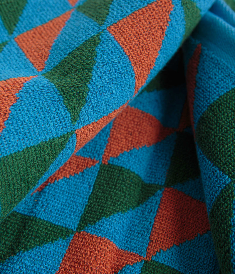 Mollusk Graphis Towel in Blue Multi