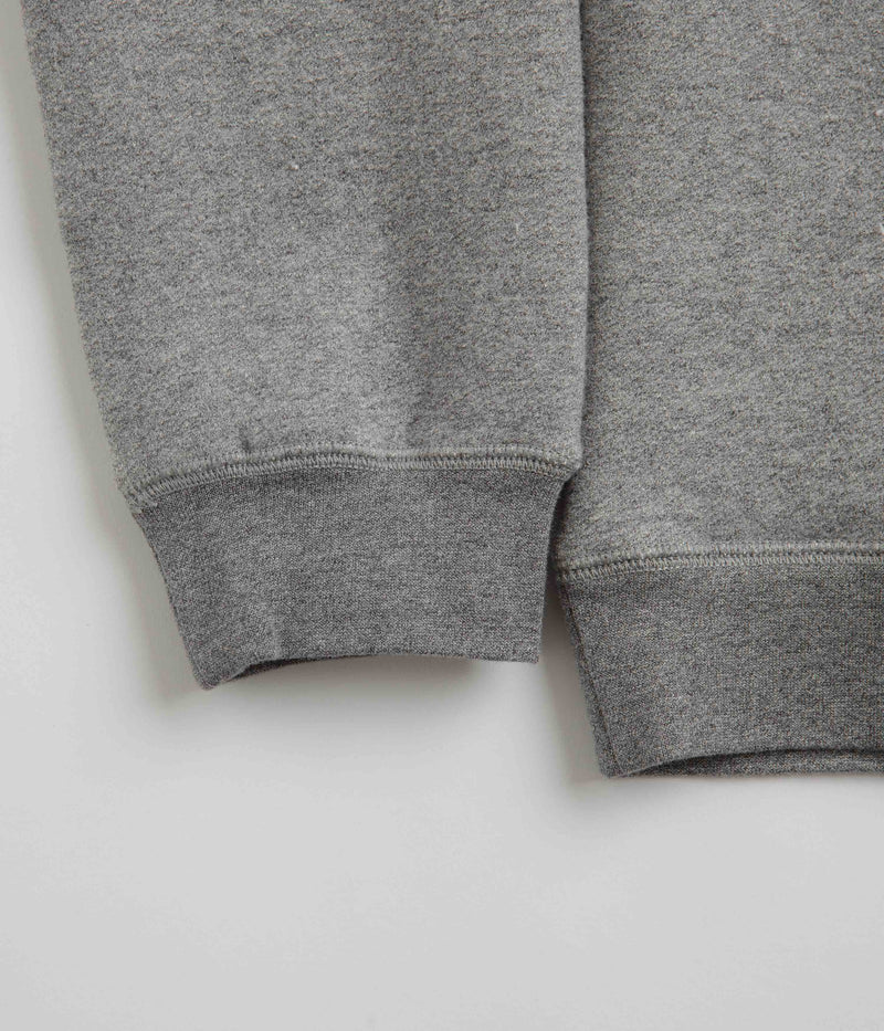 Mollusk Heavy Terry Crewneck Sweatshirt in Heather Grey
