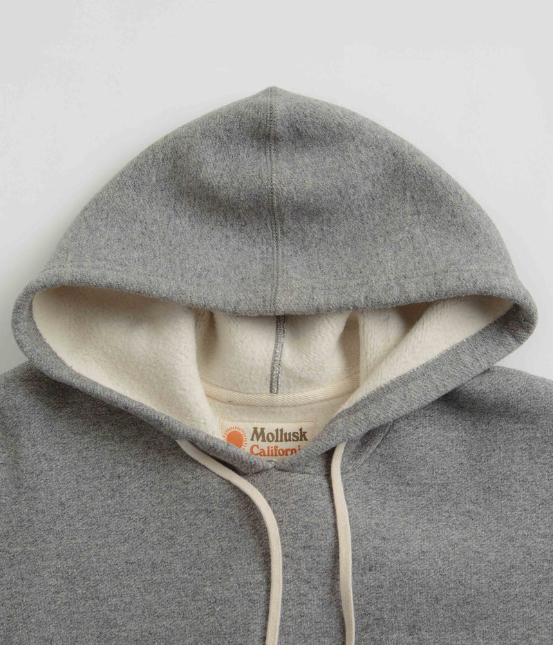 Mollusk Heavy Terry Hoodie in Heather Grey