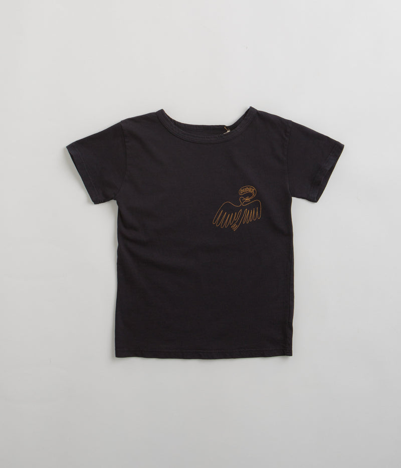 Mollusk Kids Dude Yes T-Shirt in Black Indigo