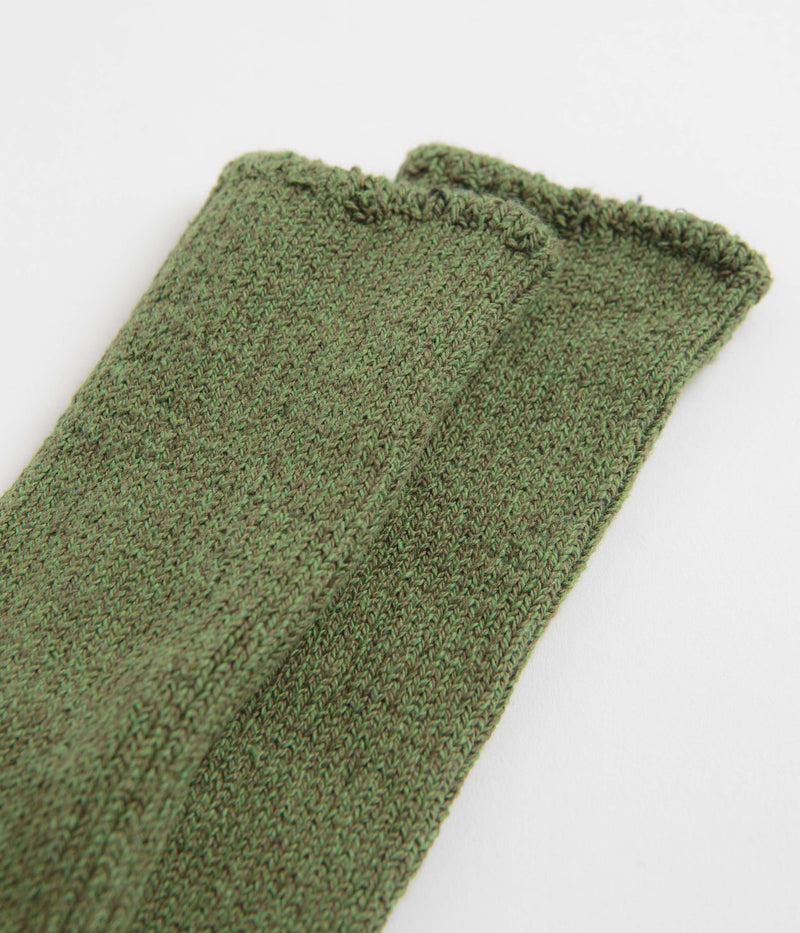 Mollusk Marled Utility Socks in Moss Green